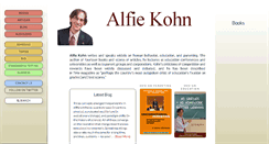 Desktop Screenshot of alfiekohn.org